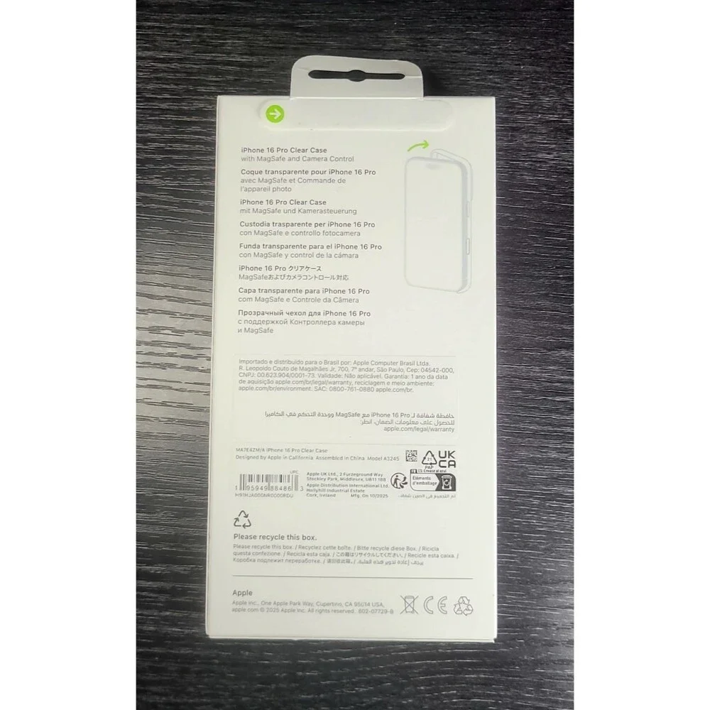 Apple iPhone 16 Pro Silicone Soft Clear Case w/ MagSafe GENUINE - NEXT DAY SHIP